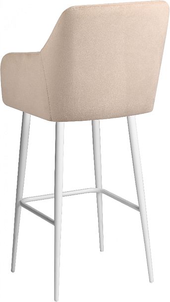 Барное поворотное кресло Барли К, Confetti cream/белый - Вид 6