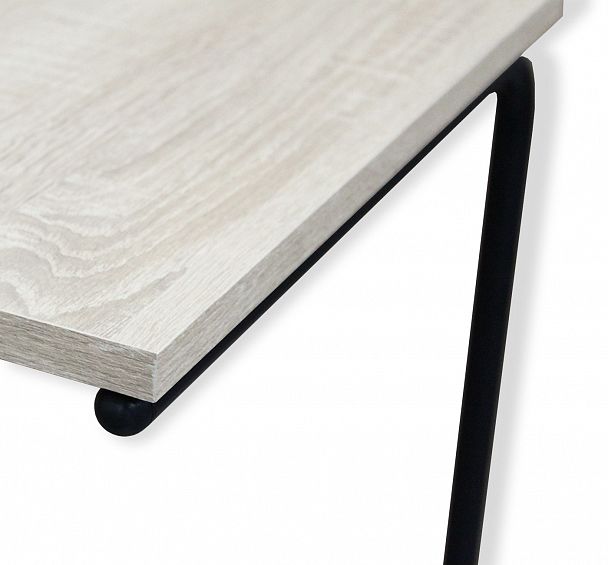 Столик придиванный Sheffilton SHT-CT9 дуб беленый/черный муар - Вид 4