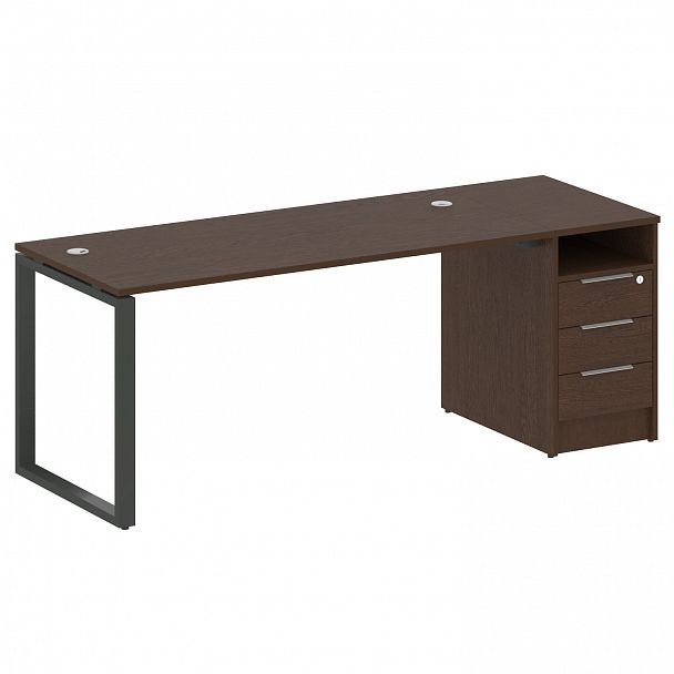 Рабочая станция "Metal System" БО.РС-СТП -1.4 венге/антрацит - Вид 1