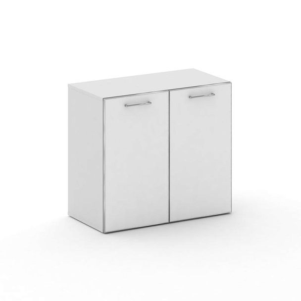 Cross Шкаф широкий низкий CR.ST-302 white Белый Бриллиант UM/Лакобель Белый 896*460*807 - Вид 1