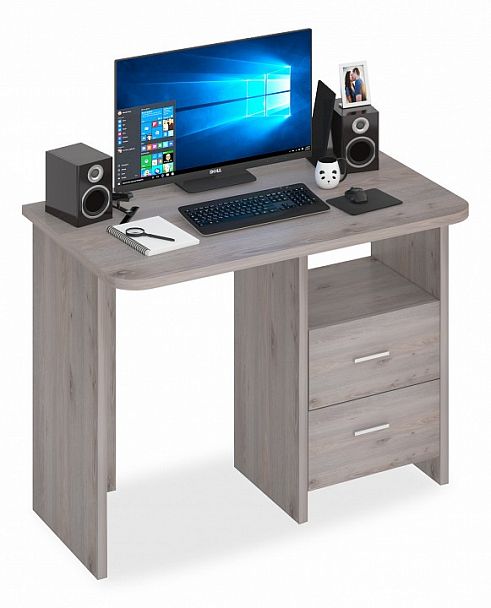 Стол письменный Домино Lite СКЛ-Прям100Р Нельсон - Вид 1