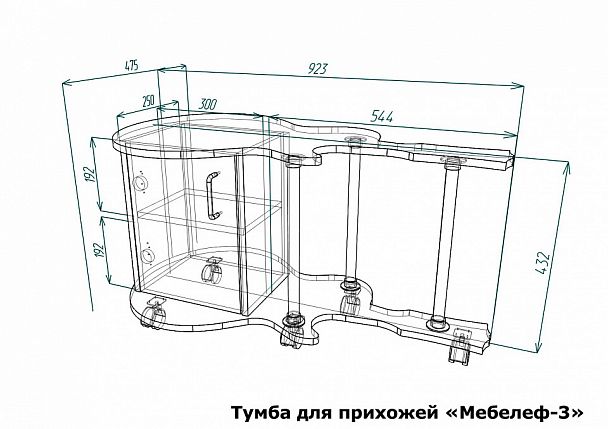 Тумба Мебелеф-3 - Вид 2