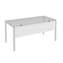 Экран стола защитный (ДСП) с кронштейнами для столов на МП2 160 Комфорт МП2 К.А 814 БП белый премиум / антрацит - Фото предпросмотра