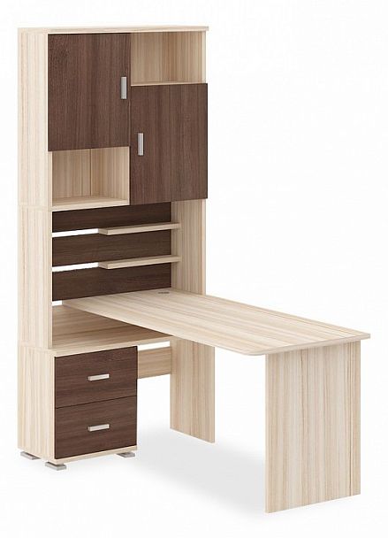 Стол компьютерный Домино СР-720/160 Карамель/Шамони левый - Вид 1