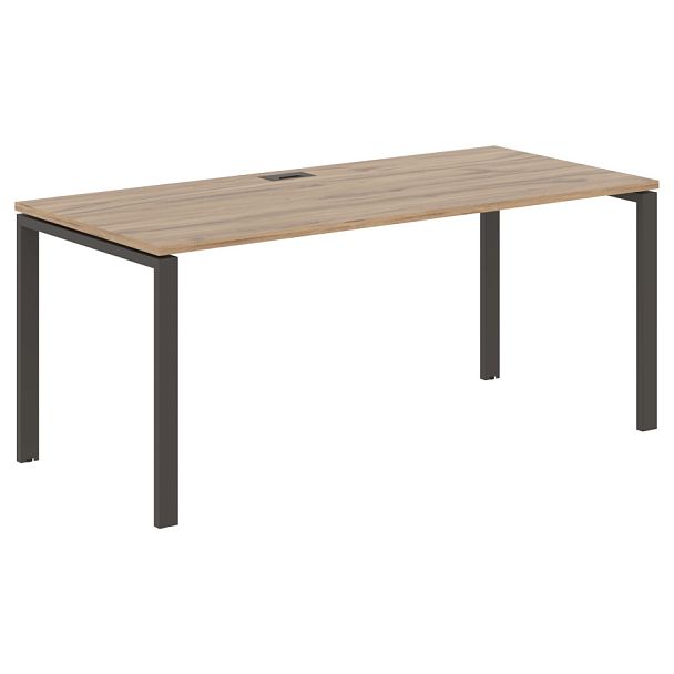 Стол прямой EUST 1780 Дуб Денвер светлый/Мокко 1760х800х750 EDIS - Вид 1
