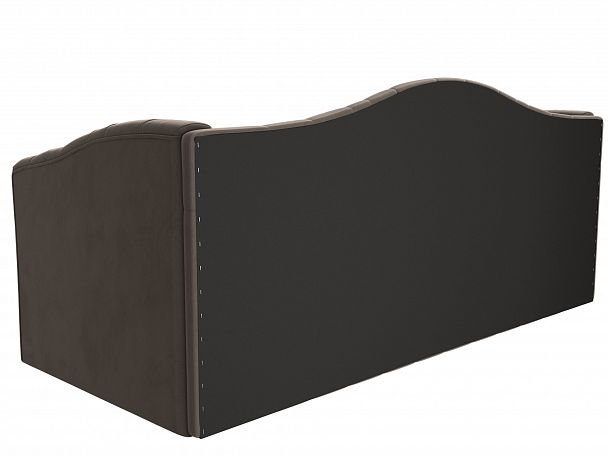 Прямой диван Мечта (полностью велюр коричневый) - Вид 7