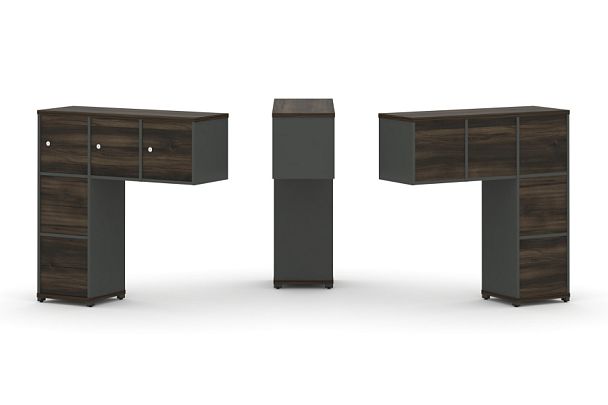 Concept Надставка низкая CN.ONN-005 Дуб Мали/Антрацит/Металл Антрацит 1099*365*1130 - Вид 1