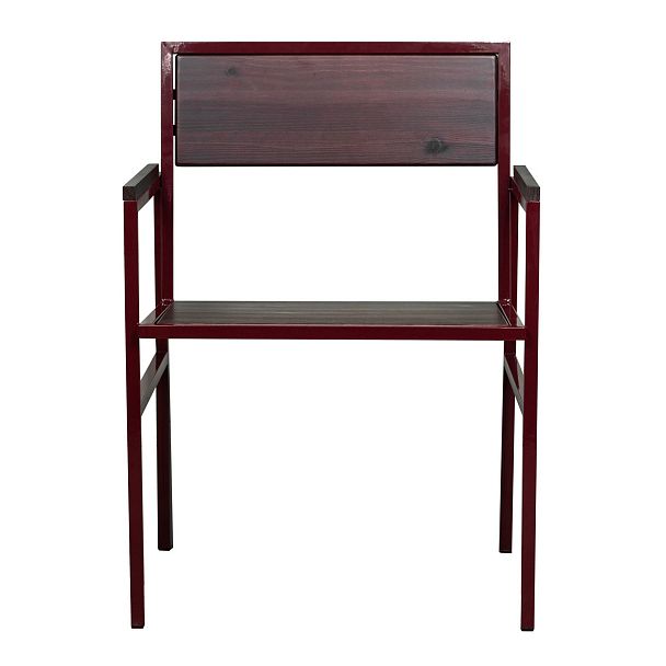 Стул Лофт 11 с подлокотниками, красное дерево - Вид 3