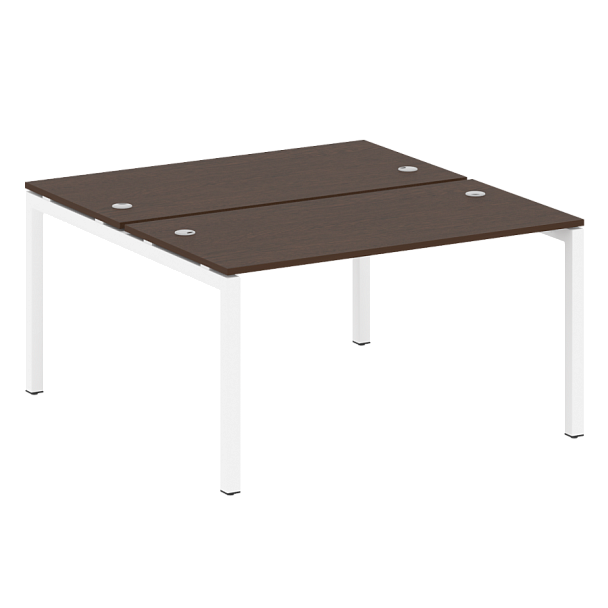 Metal System Quattro Р. ст. на П-образном м/к 50БП.РАС-СП-2.3 Венге/Белый металл 1400*1475*750 - Вид 1