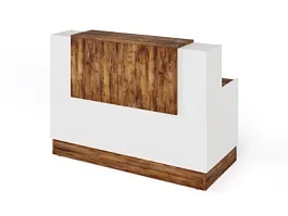 RTD083-160-SH ТАНДЕМ / TANDEM Стойка ресепшн 1-160 1600х700х1200 Таксония шоколадная - Фото предпросмотра