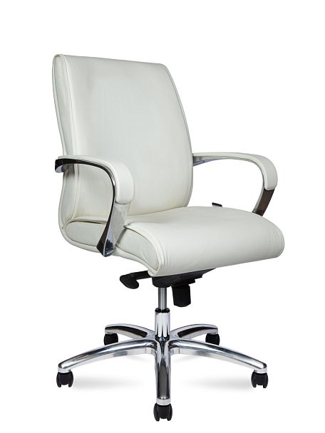 Кресло офисное Sorbonne LB ivory / слоновая кость экокожа - Вид 1