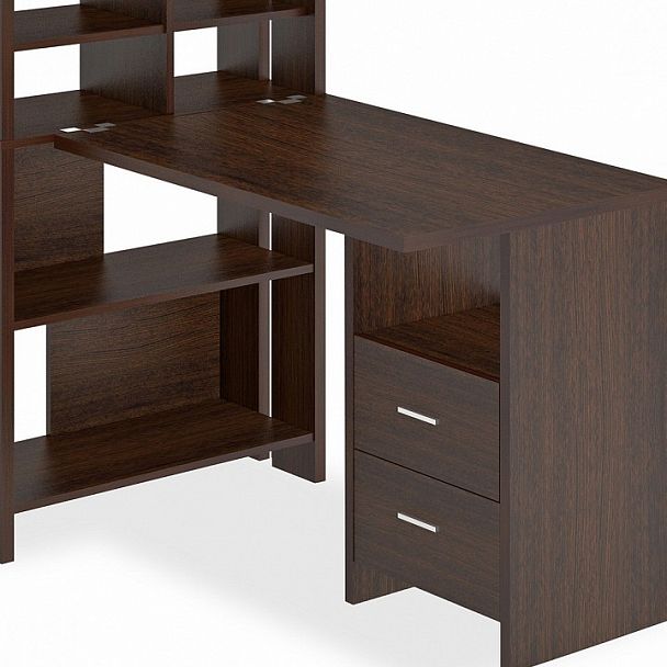 Стол компьютерный Домино Лайт СТЛ-ОВХ+С100Прям Венге - Вид 2