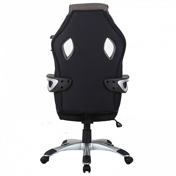 Кресло компьютерное BRABIX "Techno GM-002", ткань, черное/серое, вставки белые, 531815 - Вид 7