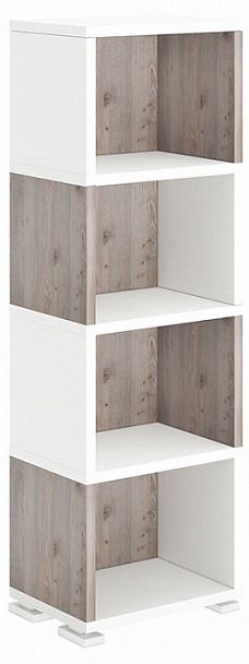 Стеллаж-колонка Домино СБ-15/4 Белый/Нельсон - Вид 1