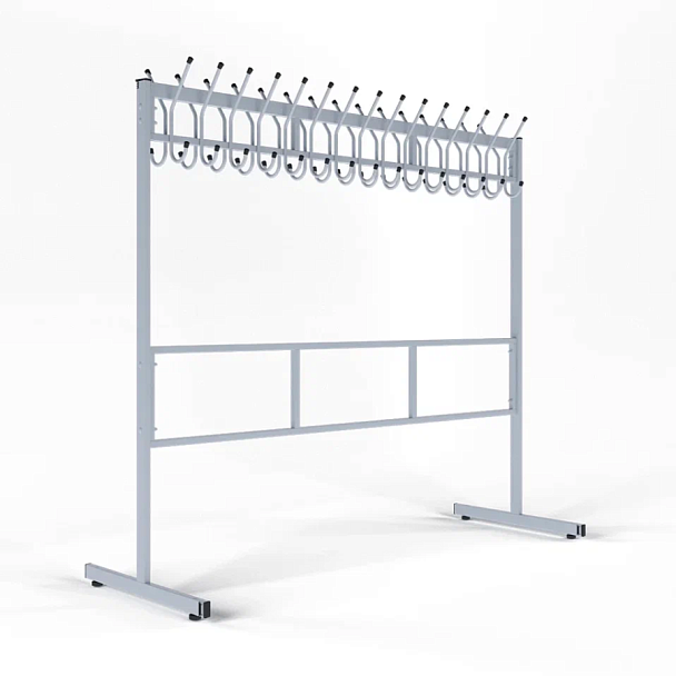 Вешалка гардеробная разборная Н1750 30 крючков - Вид 1