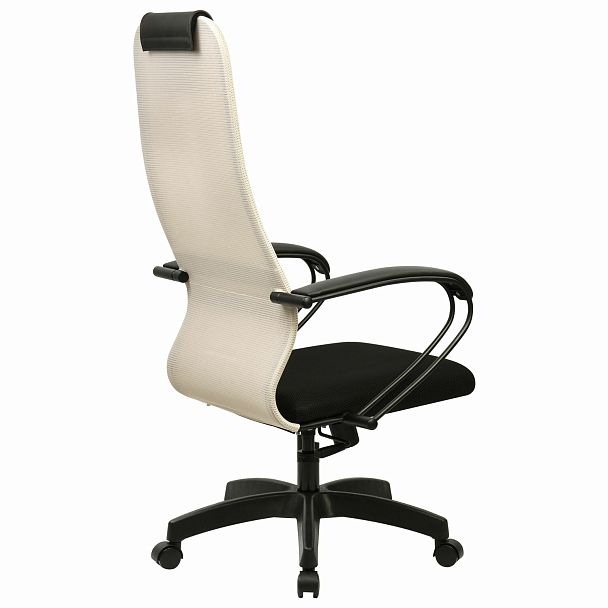 Кресло BRABIX PREMIUM "Ultimate EX-800" пластик, плотная двойная сетка Х2, черное/бежевое, 532916 - Вид 7