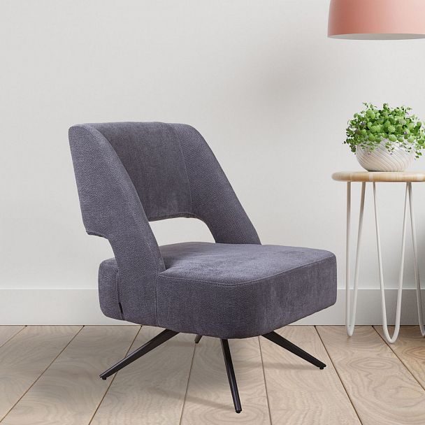 Кресло Molly, ткань серый - Вид 7