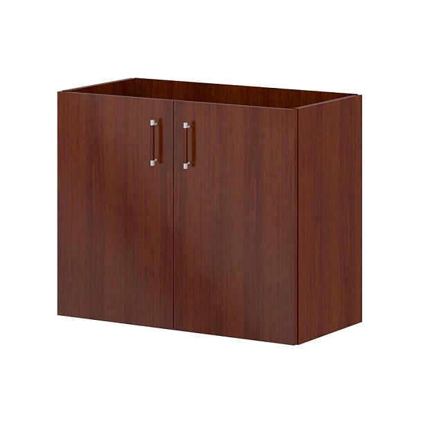 Шкаф (необходимо комплектовать топом и боковыми панелями) "Премьер"  ПК-ПМ-Ш73Х90/35-В1-34 миланский орех темный - Вид 1