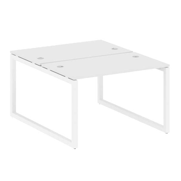 Metal System Quattro Р. ст. на О-образном м/к 50БО.РАС-СП-2.2 Белый/Белый металл 1200*1475*750 - Вид 1