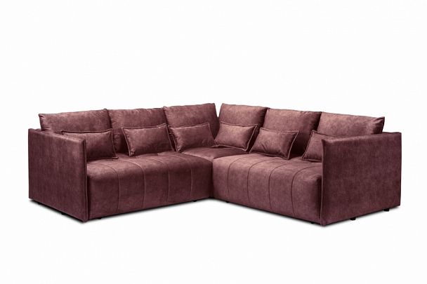 Мягкий угол "Чилетти" Long бордовый - Вид 2