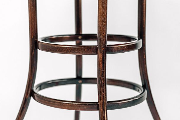 Венский стол Сатурн круглый, темный орех - Вид 7