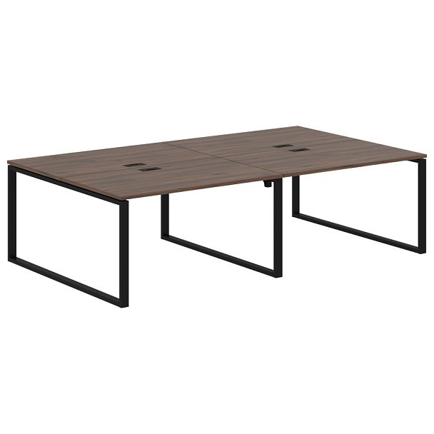 Стол 4-х местный EQWST 2716 Дуб Денвер тёмный/Черный 2726х1606х750 EDIS - Вид 1