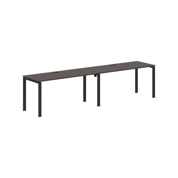 Стол 2-х местный EUWST 3167 Мокко/Черный 3126х670х750 EDIS - Вид 1