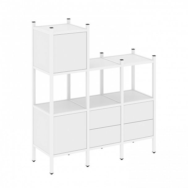 Стеллаж "Loft" VR.L-13 белый бриллиант/белый - Вид 1