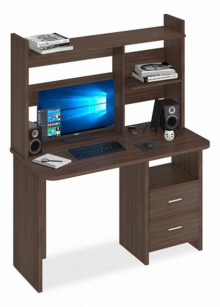 Стол компьютерный Домино Lite СКЛ-Прям120Р+НКЛ-120 Шамони - Вид 1