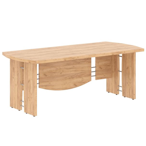 Стол руководителя В 101 Дуб Бофорд 2000*900*750 BORN - Вид 1