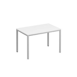 Стол письменный на металлокаркасе МП2 Комфорт МП2 К.С2 181 БП белый премиум / серый - Фото предпросмотра