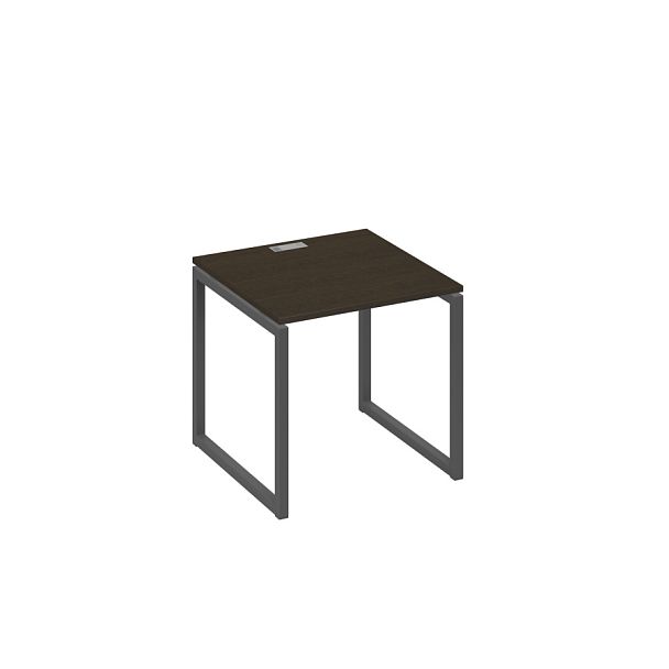 Стол письменный на металлокаркасе QUATTRO A4 А4 Б4 021 БП венге / металлокаркас антрацит - Вид 1