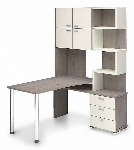 Стол компьютерный Домино нельсон СР-500М190 Белый/Нельсон правый - Вид 1