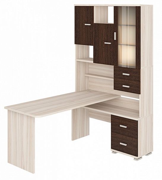 Стол компьютерный Домино СР-620/160 Венге/Карамель правый - Вид 2