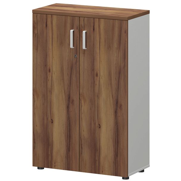 Шкаф СМШ-38Д Тип2 Белый/Таксония 792x380x1215 Смарт - Вид 1