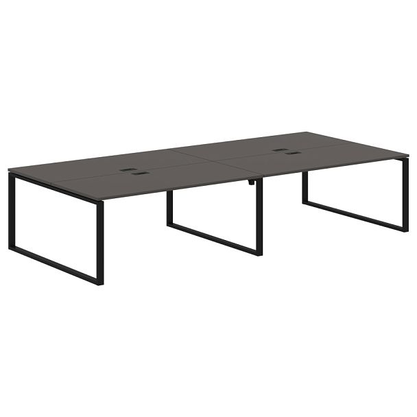 Стол 4-х местный EQWST 3516 Мокко/Черный 3526х1606х750 EDIS - Вид 1