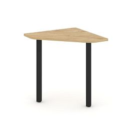 Стайл Проджект Угловой элемент стола SN-5.USP-011 Тиквуд Светлый/Металл Черный 700*700*750 - Фото предпросмотра