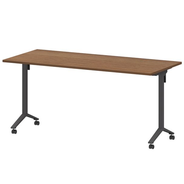 Стол мобильный складной МБ22-160.70 Орех/Антрацит 1600x700x750 Моби - Вид 1