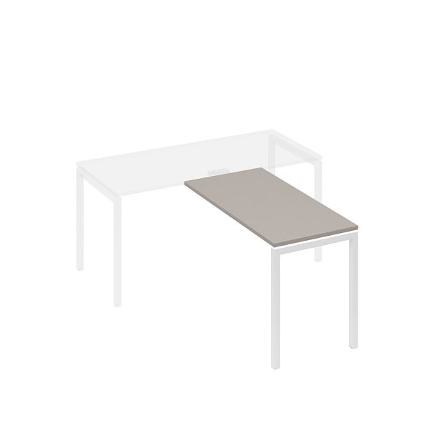 Брифинг-приставка металлокаркас DUE A4 А4 Б2 072 БП мокко премиум / металлокаркас белый - Вид 1