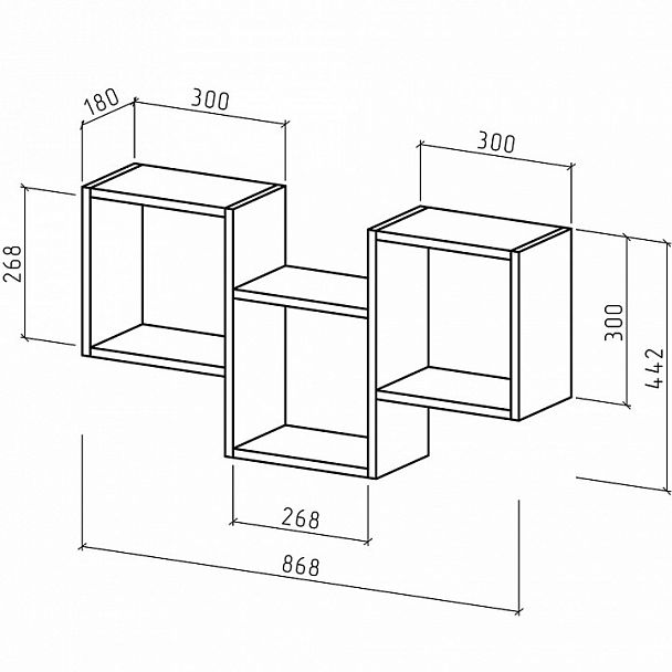 Полка комбинированная Флэш-20 - Вид 2