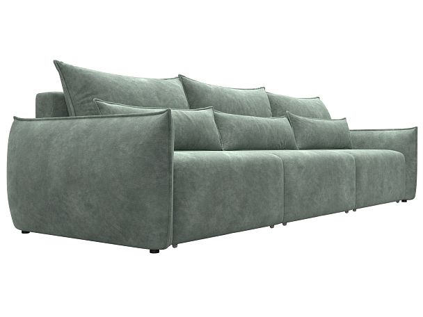 Диван прямой Лига-051 НПБ Лонг Велюр зеленый - Вид 3