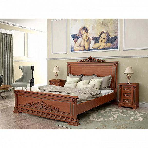 Кровать "Италия 200" сосна - Вид 2