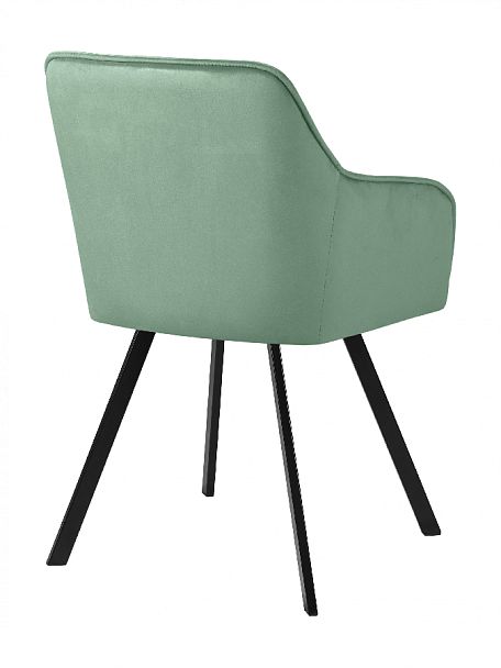 Кресло поворотное Мони, Confetti aquamarine/черный - Вид 5