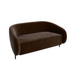 Белт Диван двухместный BLT-2 Velvet Lux 08/Металл Черный 1560*850*730 - Фото предпросмотра