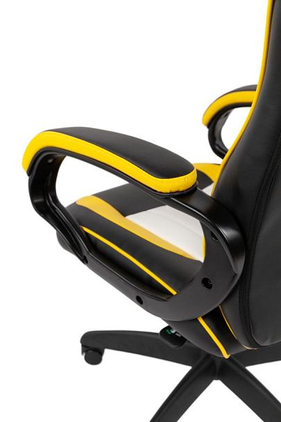 Кресло Chairman game 16 Россия экокожа черный/желтый/белый - Вид 11