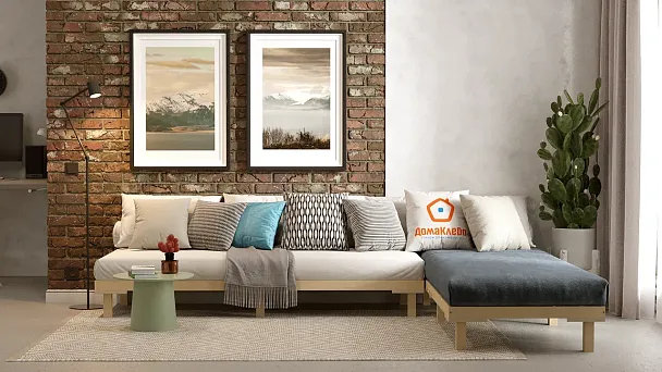 Кровать - подиум деревянная Канапе 900*1900, береза, цвет натуральный - Вид 12