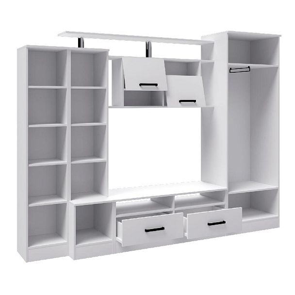 Гостиная Оскар-5 (2500*1920*450) белый - Вид 2