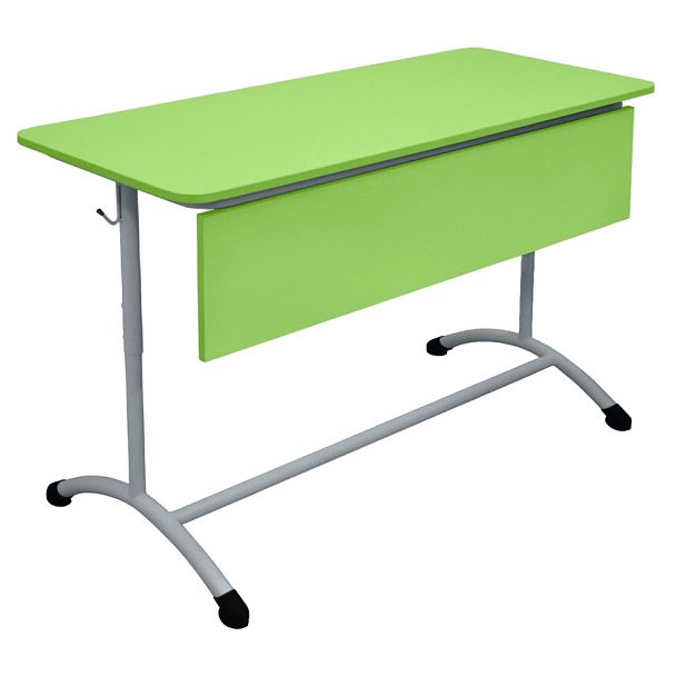 Стол ученический Мега ЛДСП 2М (Р), двухместный, регулируемый, с экраном ЛДСП (стандартные цвета RAL), гр.3-5 - Вид 1