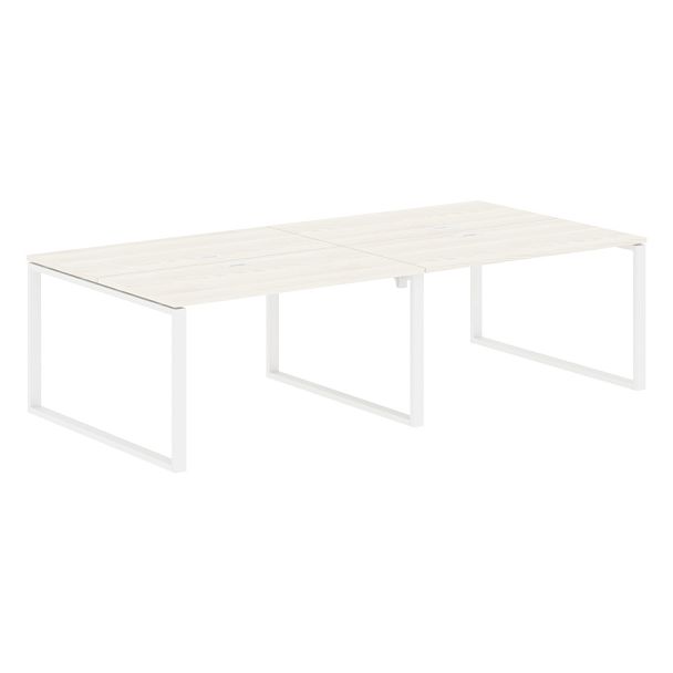 Стол 4-х местный EQWST 2713 Ясень Траун/Белый 2726х1346х750 EDIS - Вид 1