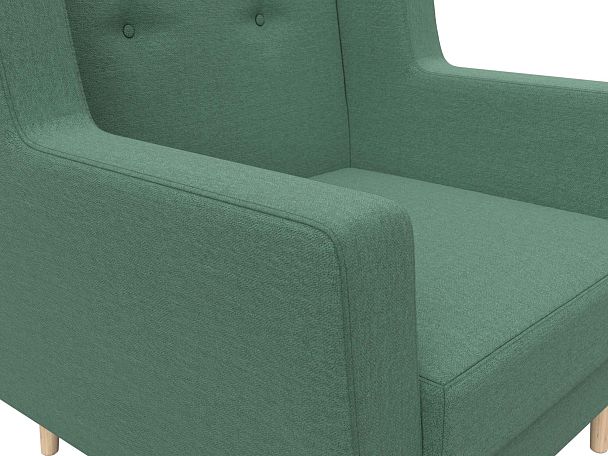 Кресло Брайтон Рогожка зеленый - Вид 4